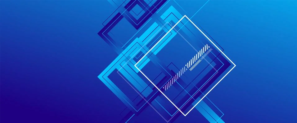Abstract background with simple square or rectangle geometrical shapes Stock Illustration