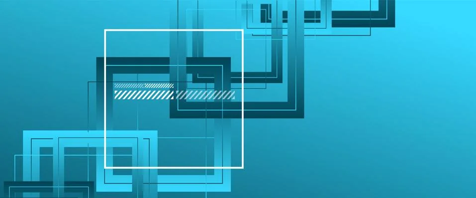 Abstract background with simple square or rectangle geometrical shapes Illustrazione stock