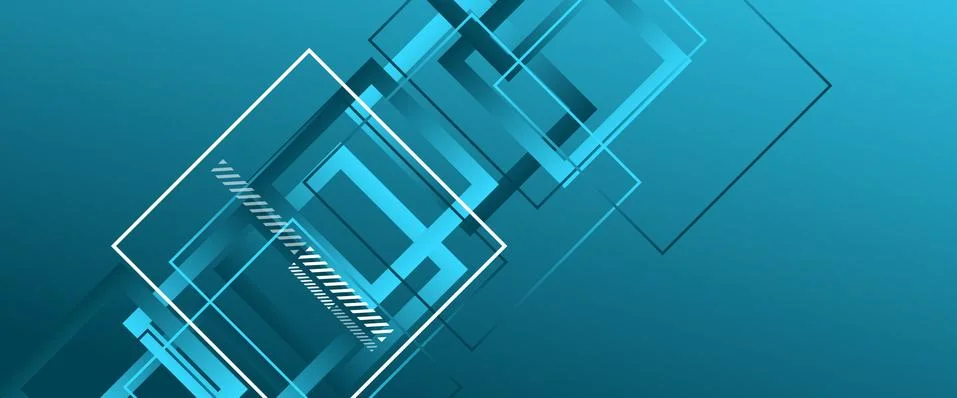 Abstract background with simple square or rectangle geometrical shapes Stock Illustration