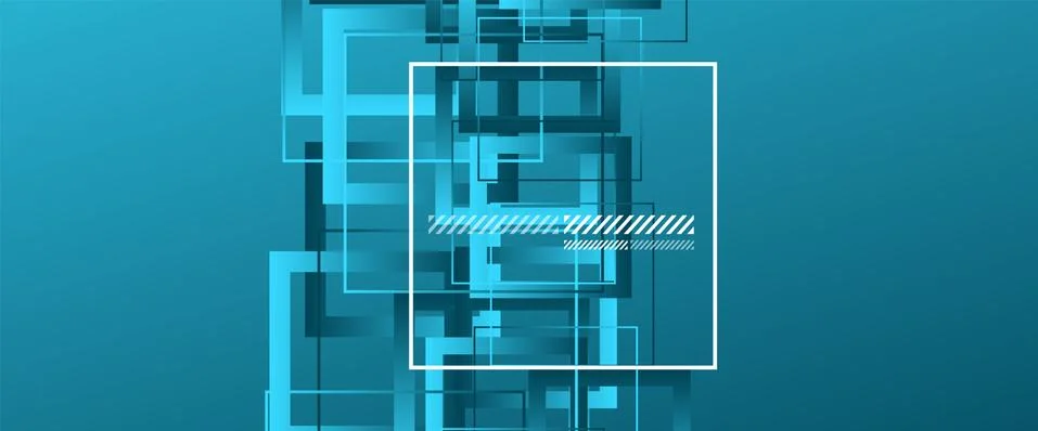Abstract background with simple square or rectangle geometrical shapes 스톡 일러스트