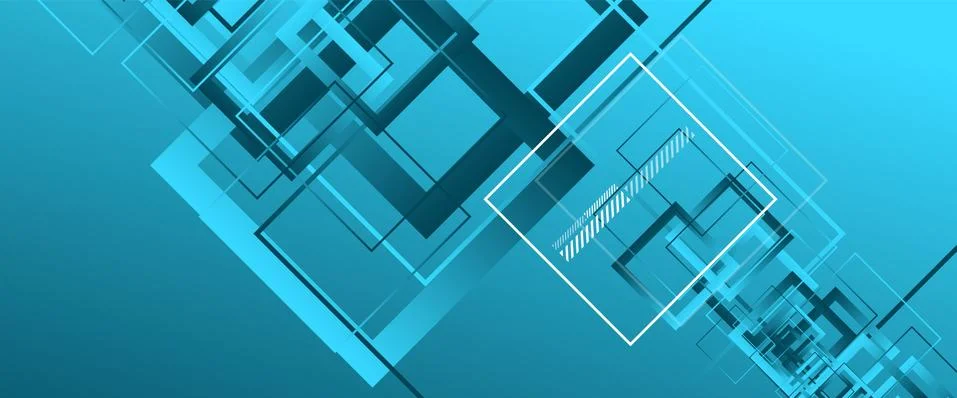 Abstract background with simple square or rectangle geometrical shapes Stock Illustration