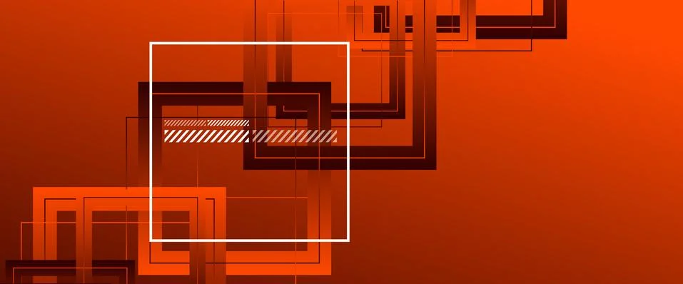 Abstract background with simple square or rectangle geometrical shapes Stock Illustration