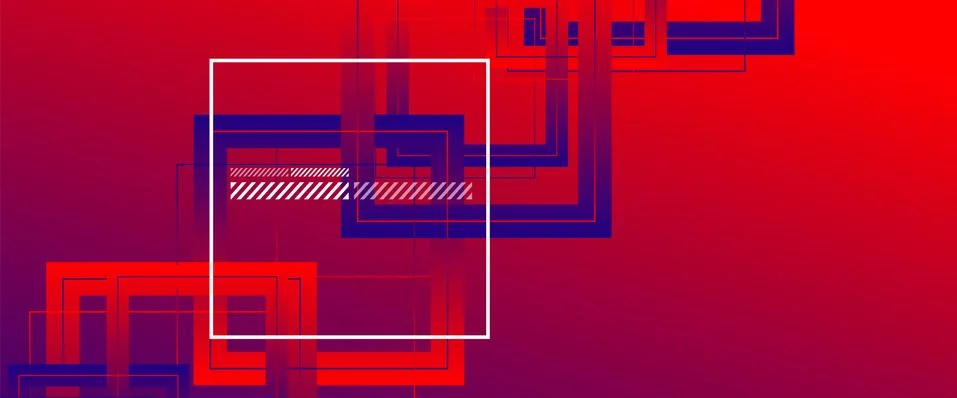 Abstract background with simple square or rectangle geometrical shapes イラスト素材