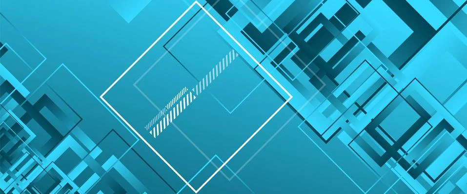 Abstract background with simple square or rectangle geometrical shapes Stock Illustration