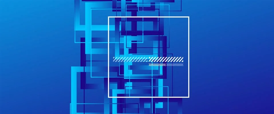 Abstract background with simple square or rectangle geometrical shapes Illustrazione stock