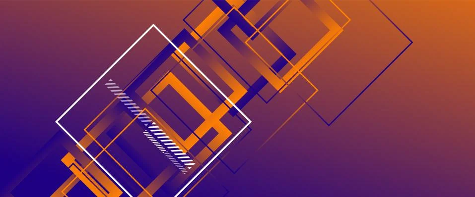 Abstract background with simple square or rectangle geometrical shapes Stock Illustration