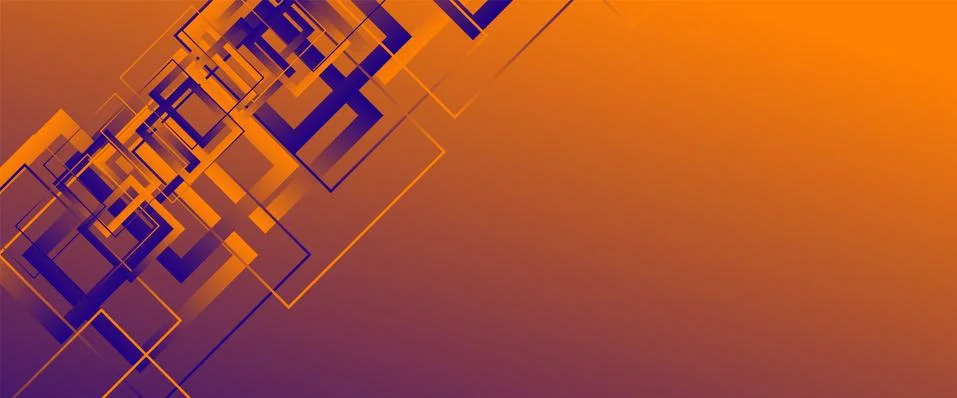 Abstract background with simple square or rectangle geometrical shapes Illustrazione stock