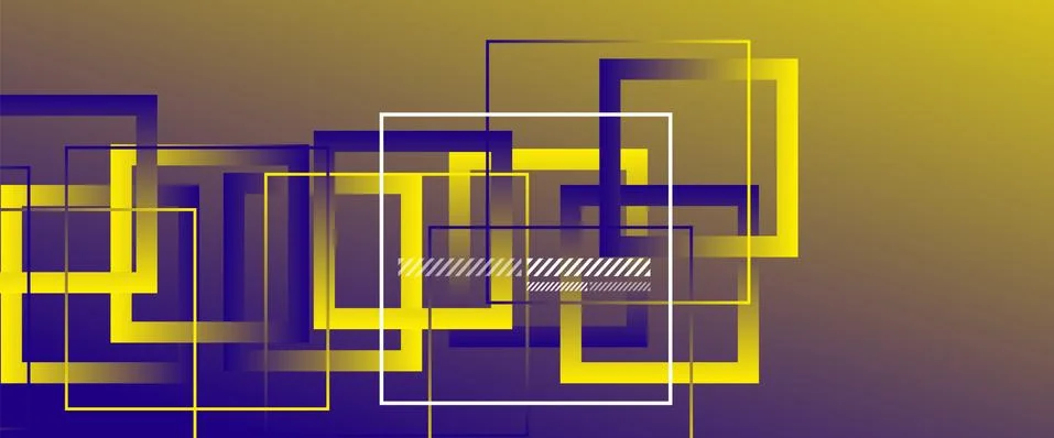 Abstract background with simple square or rectangle geometrical shapes Illustrazione stock