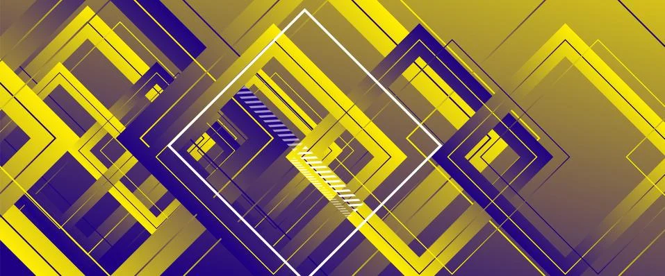 Abstract background with simple square or rectangle geometrical shapes Illustrazione stock