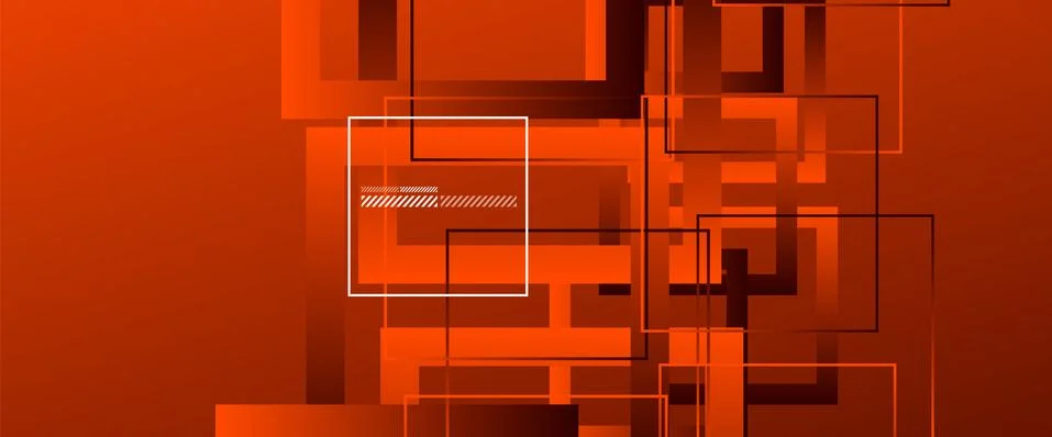 Abstract background with simple square or rectangle geometrical shapes Illustrazione stock