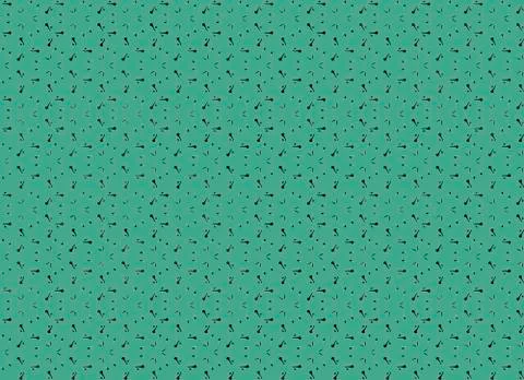 Abstract background with simple stylized plant elements on an emerald backgro Stock Illustration