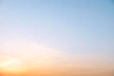 Abstract background of sky gradient shade from orange color to blue color use Stock Photos