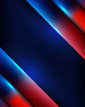 Abstract background with sleek diagonal layers and vibrant blue and red neo.. Stock Illustration