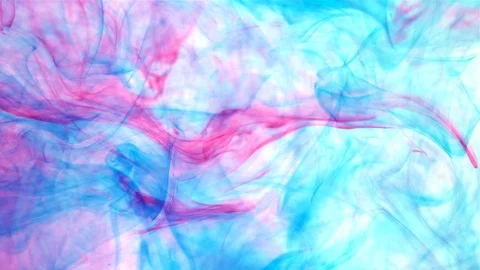 An abstract background of slow moving blue and pink dye ink under the water Stock Footage 114061131