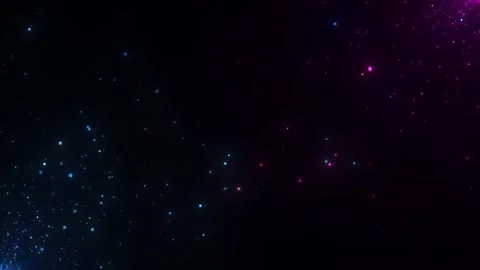 Abstract background with slowly moving particles and confetti on a red and blue Stock Footage 242508790