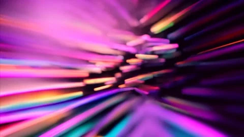 Abstract background; slowly moving shimmering colored strips of laser light.. Vídeos de archivo 273954564