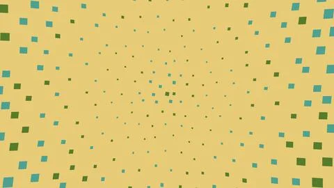 Abstract background with small blue and green squares Stock Illustration
