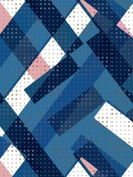 Abstract background with small circles and large rectangles. Stock Illustration