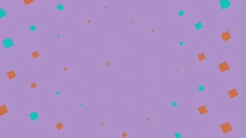 Abstract background with small colorful squares on purple Stock Illustration