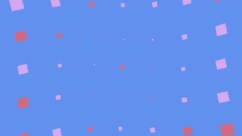 Abstract background with small pink and red squares Illustrazione stock
