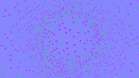 Abstract background with small pink and green geometric shapes 스톡 일러스트
