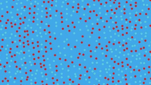 Abstract background with small red dots on blue pattern Illustrazione stock