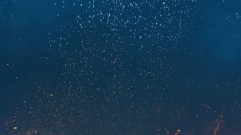 Abstract background. Small water bubbles underwater. Blue background Video stock 136233438