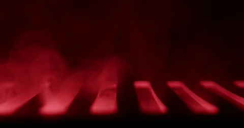 Abstract background with smoke illuminated by red light Stock Footage 328122466