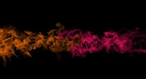 Abstract background, smoke, red and yellow are mixed with each other Stock Illustration