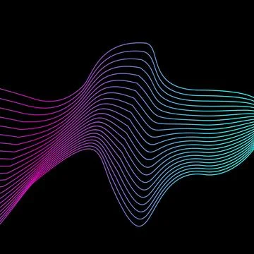 Abstract background with smoke waves. Vector graphics. Abstract backdrop Illustrazione stock