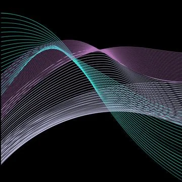 Abstract background with smoke waves. Vector graphics. Abstract backdrop Stock Illustration