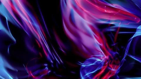 Abstract background with smooth blue and pink smoke patterns on a dark back.. Stock Illustration