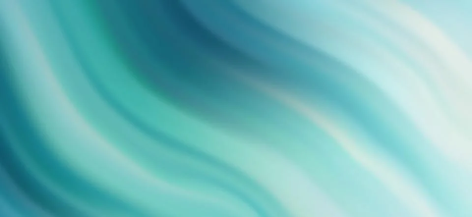 Abstract background with smooth blue and turquoise fluid wave patterns for Stock Illustration