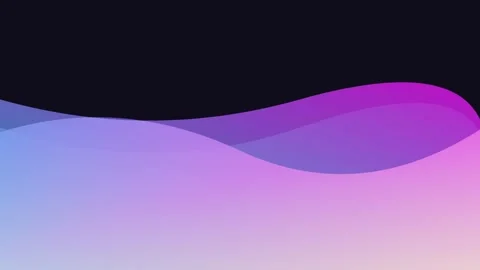 Abstract background with smooth flowing waves in vibrant purple and blue Vídeos de archivo 336262495