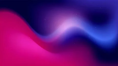 Abstract background with smooth flowing waves in pink and blue colors and s.. Stock Illustration