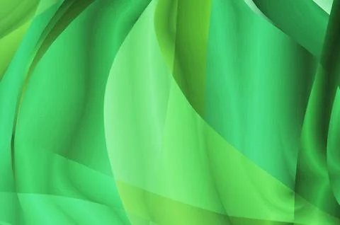 Abstract background with smooth light green lines, highlights, curved stripes Foto stock
