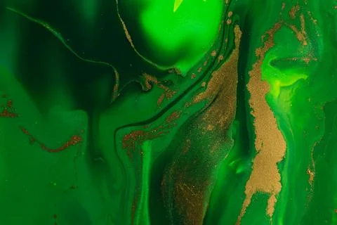 Abstract background with smooth paint wave. Fluid ink wavy lines Stock Illustration