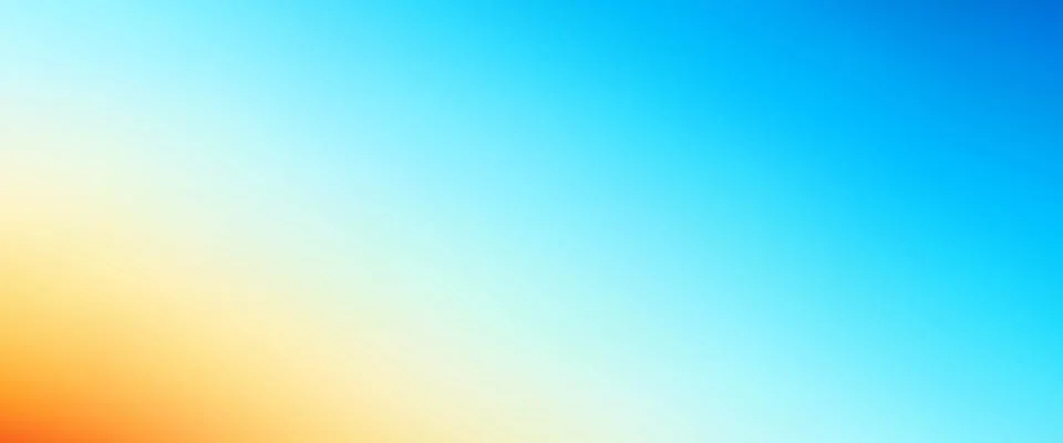 Abstract background with a smooth transition from warm sunny yellow to vibr.. 库存插图