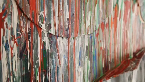 Abstract background from smudges of multi-colored paints Stock-Footage 124518862