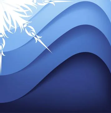 Abstract background with snowflake Stock Illustration