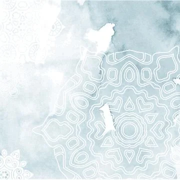 Abstract background with snowflake Stock Illustration