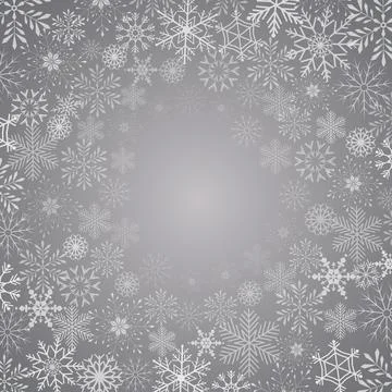 Abstract Background with snowflake, vector illustration Stock Illustration