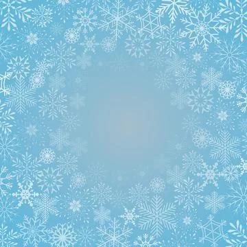 Abstract Background with snowflake, vector illustration Stock Illustration
