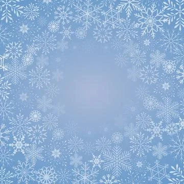 Abstract Background with snowflake, vector illustration Stock Illustration