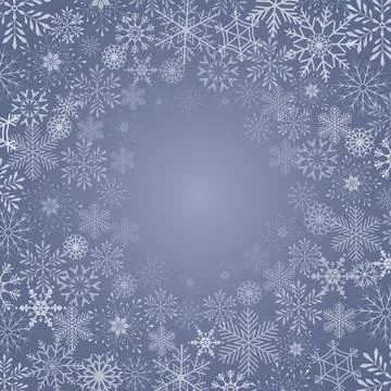 Abstract Background with snowflake, vector illustration Stock Illustration