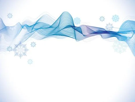 Abstract background with snowflakes Stock Illustration