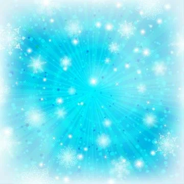 Abstract background with snowflakes Stock Illustration