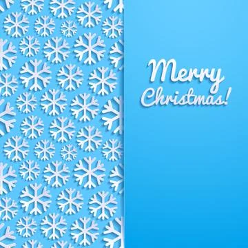 Abstract background with snowflakes Stock Illustration