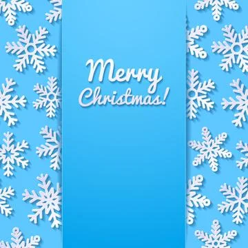 Abstract background with snowflakes Stock Illustration