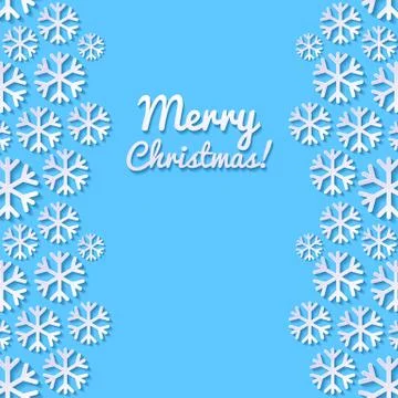 Abstract background with snowflakes Stock Illustration